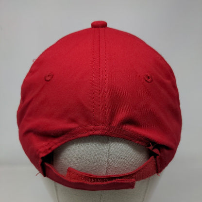 GC Strapback Hat Red Youth Embroidered Adjustable Outdoor Cap