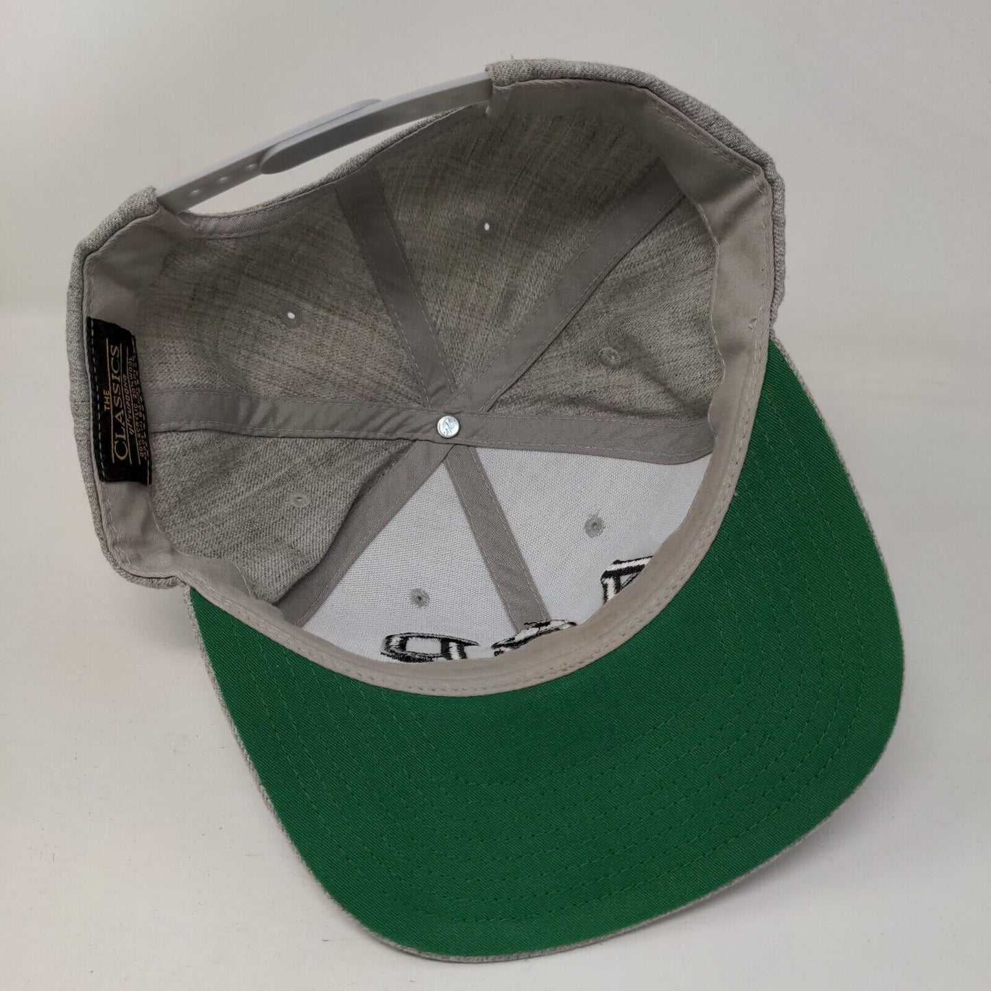 A2P Snapback Hat Gray One Size Embroidered 6 Panel The Classics Yupoong
