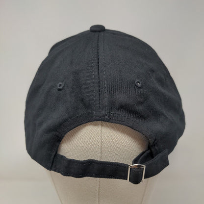 Brooklyn Slideback Hat Black One Size Adjustable Vented Holes 6 Panel GP Cotton