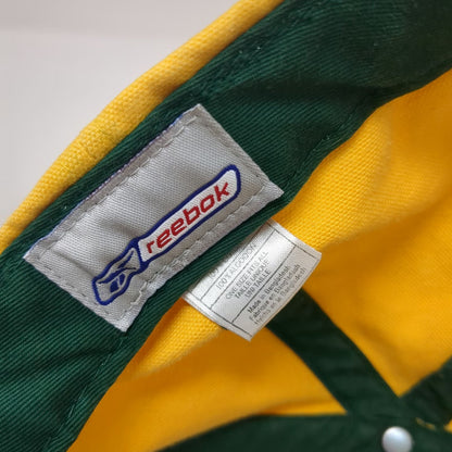 Green Bay Packers NFL Reebok Cap Yellow One Size Embroidered Logo Pro Line Strap