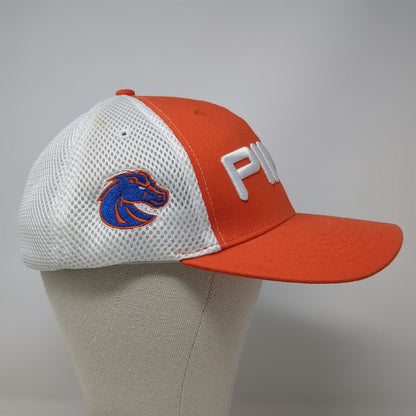 PING Baseball Cap Orange One Size Mesh Boise State Broncos Golf Hat Stretch Fit
