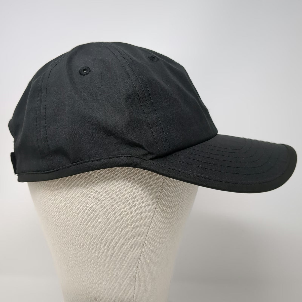 Champion Baseball Cap Black One Size Adjustable Strapback Embroidered Logo hat