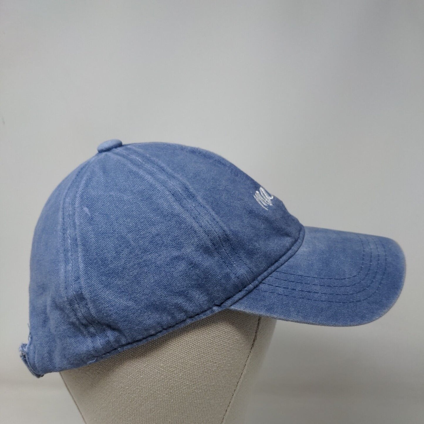 Mama Slideback Hat Blue OSFM Adjustable Embroidered 6 Panel David and Young