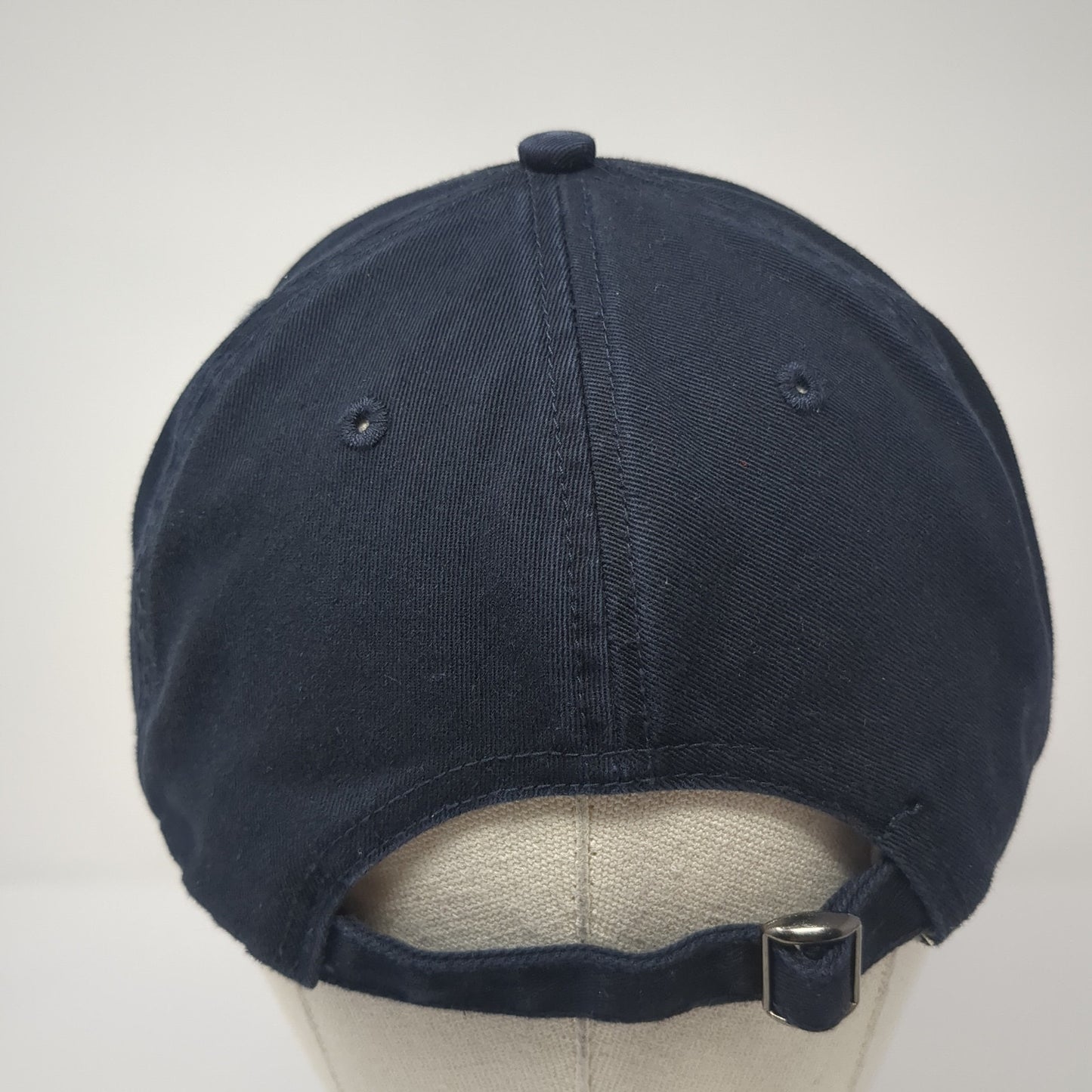 USA Flag Slideback Hat Blue One Size Adjustable Embroidered Van Heusen