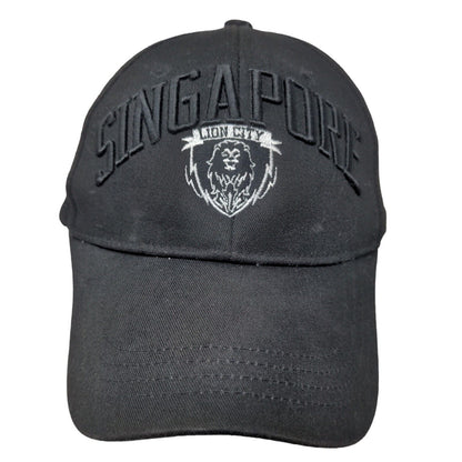 Guardian Angel Singapore Men's Slideback Hat Black Embroidered Spell Out Logo