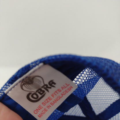 Nicolette G. Maw Snapback Trucker Hat Blue OSFA Adjustable Mesh Back Art by NGM