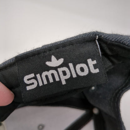 Simplot Patch Strapback Hat Gray One Size Adjustable Colorblock 6 Panel