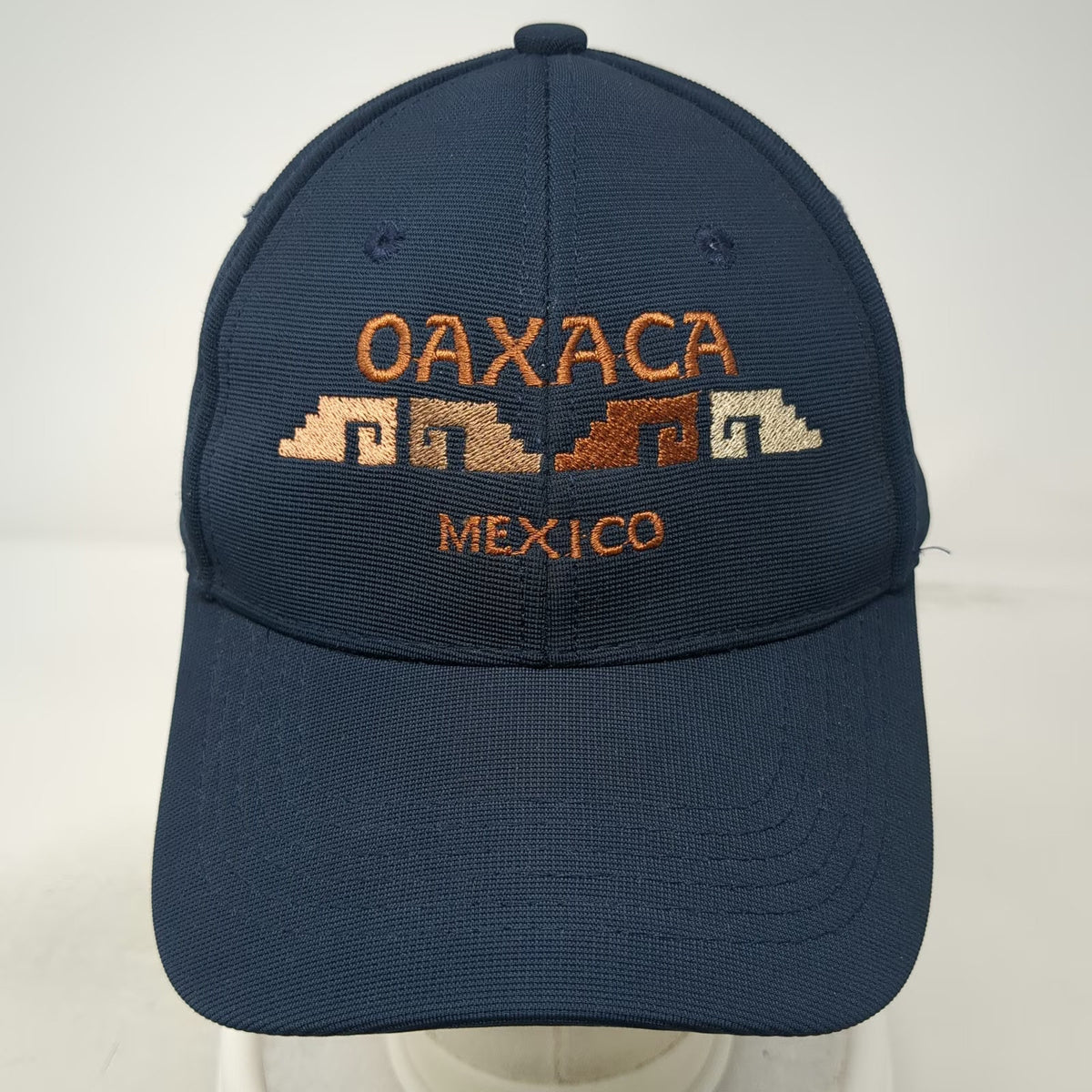 Vibrate Oaxaca Mexico Embroidered Blue One Size Baseball Cap Strapback Hat