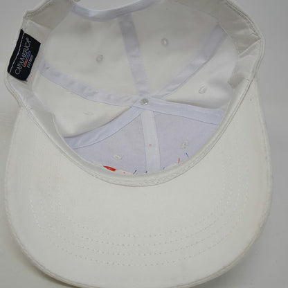 Cap America Baseball Cap White One Size Capital One Embroidered Strapback Hat