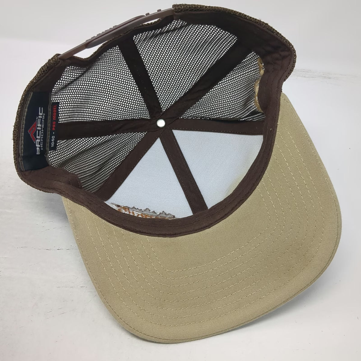 Pacific Headwear Trucker Hat Brown One Size Franklin Building Supply 208 Idaho