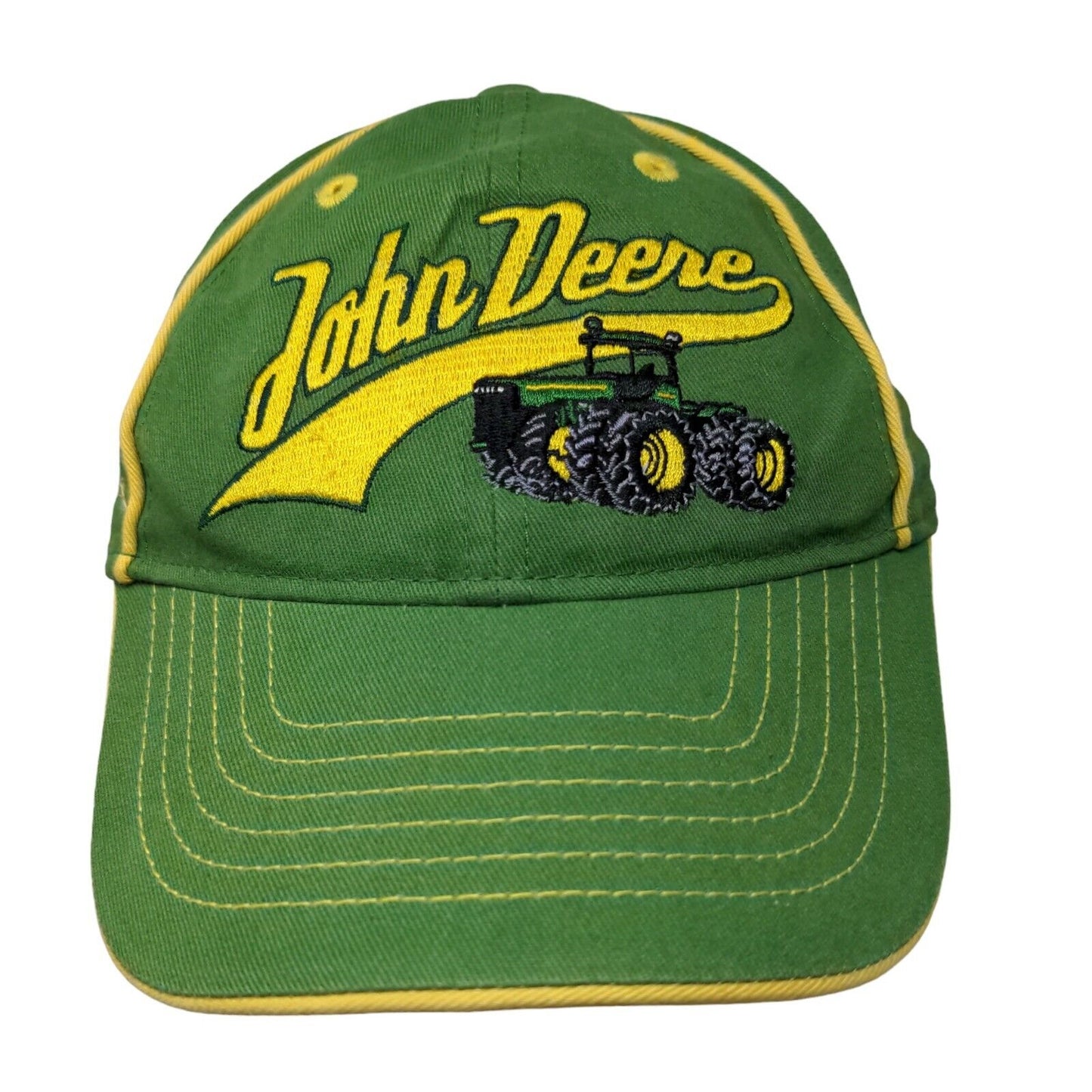 John Deere Boy's Strapback Hat Green Size S/M Embroidered Tractor Logo