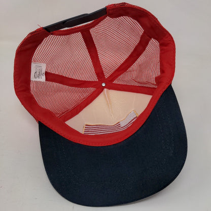 American Flag Snapback Mesh Back Trucker Hat Multi OSFM Colorblock