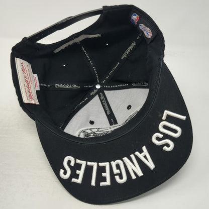 Mitchell & Ness NBA Los Angeles Clippers Snapback Black One Size Flat Brim Hat