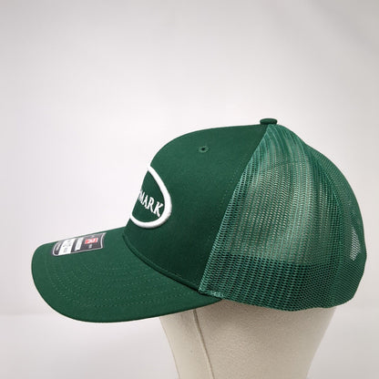 Touchmark Snapback Mesh Back Trucker Hat Green OSFA Adjustable Solid