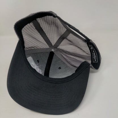 Hawktech Snapback Mesh Back Trucker Hat Black One Size Richardson