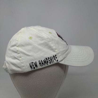 Royal Resortwear Girl's Strapback Hat White Adjustable Skull Embroidered Cotton