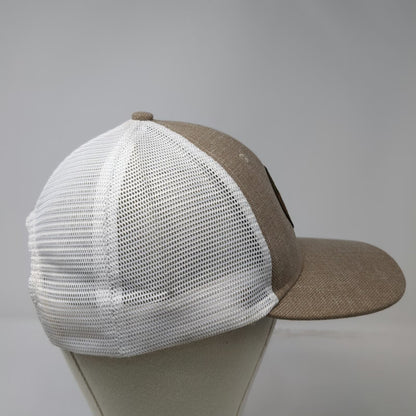 Snap-on Trucker Hat Brown OSFM Mesh Back Snapback Never Compromise Logo Patch