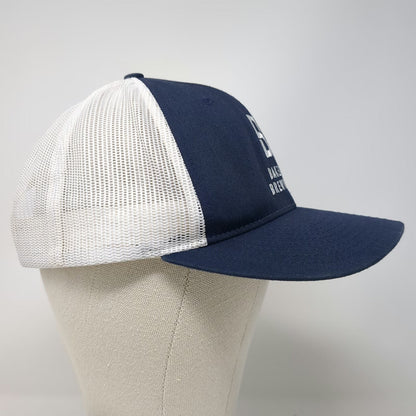 Richardson Trucker Hat Blue White L Mesh Snapback Bakes Brewing Co Embroidered