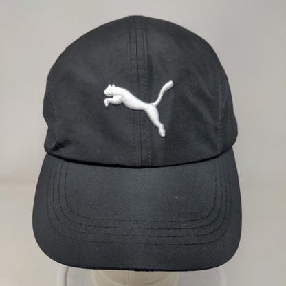 PUMA Strapback Hat Black OSFA Embroidred Logo Mesh Trim Breathable