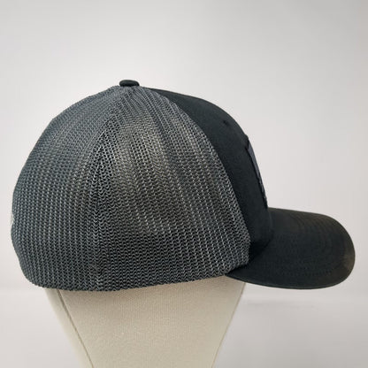 Columbia Baseball Cap Gray XL PFG Fishing Gear American Flag Mesh Back Hat