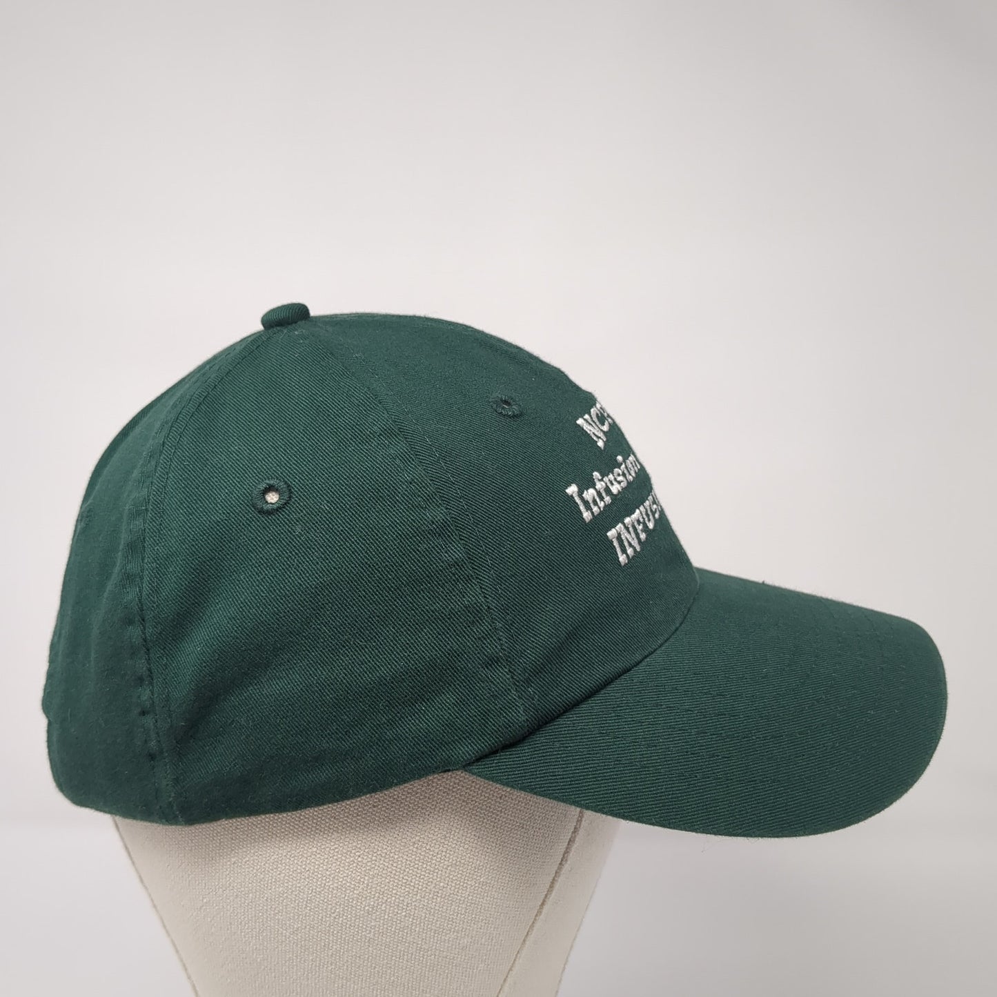 NCPC Infusion Center Infusiasts Slideback Hat Green One Size Adjustable
