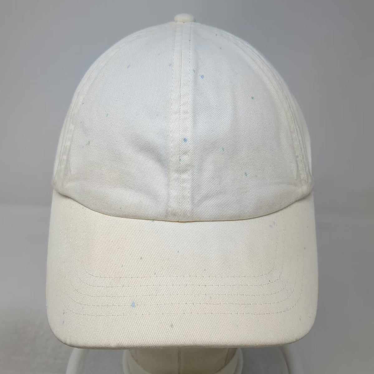 GAP Baseball Cap White One Size Paint Splatter Graphic Adjustable Cotton Hat