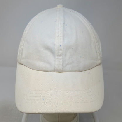 GAP Baseball Cap White One Size Paint Splatter Graphic Adjustable Cotton Hat