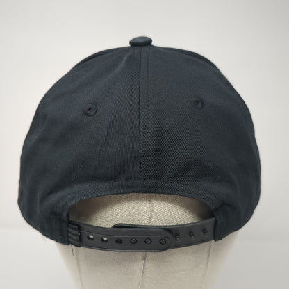 Adidas Trefoil Snapback Hat Black One Size Embroidered Logo Adjustable