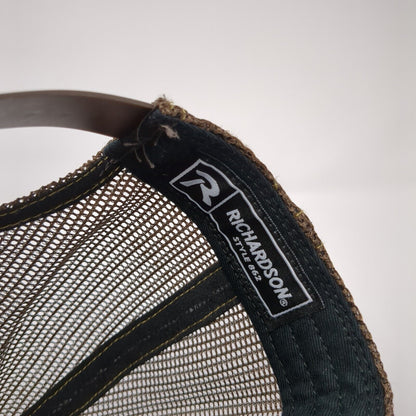 Coleys Glass Snapback Trucker Hat Camo One Size Mesh Back Richardson