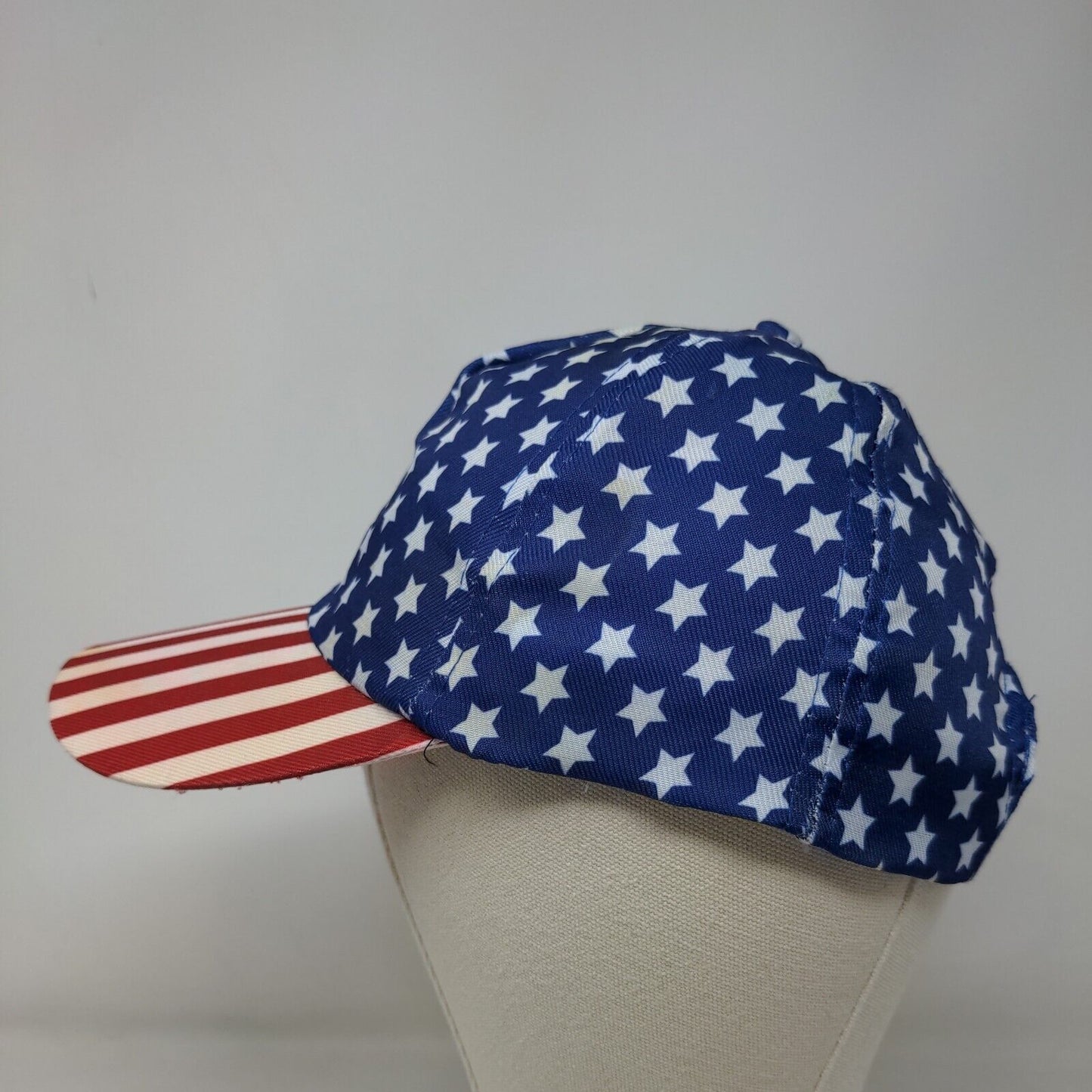 Unbranded Men's Patriotic Snapback Mesh Back Hat Stars Stripes Multicolor