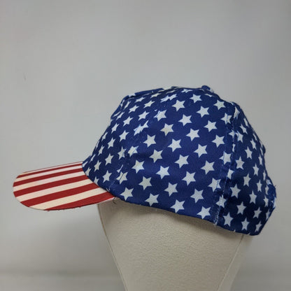 Unbranded Men's Patriotic Snapback Mesh Back Hat Stars Stripes Multicolor