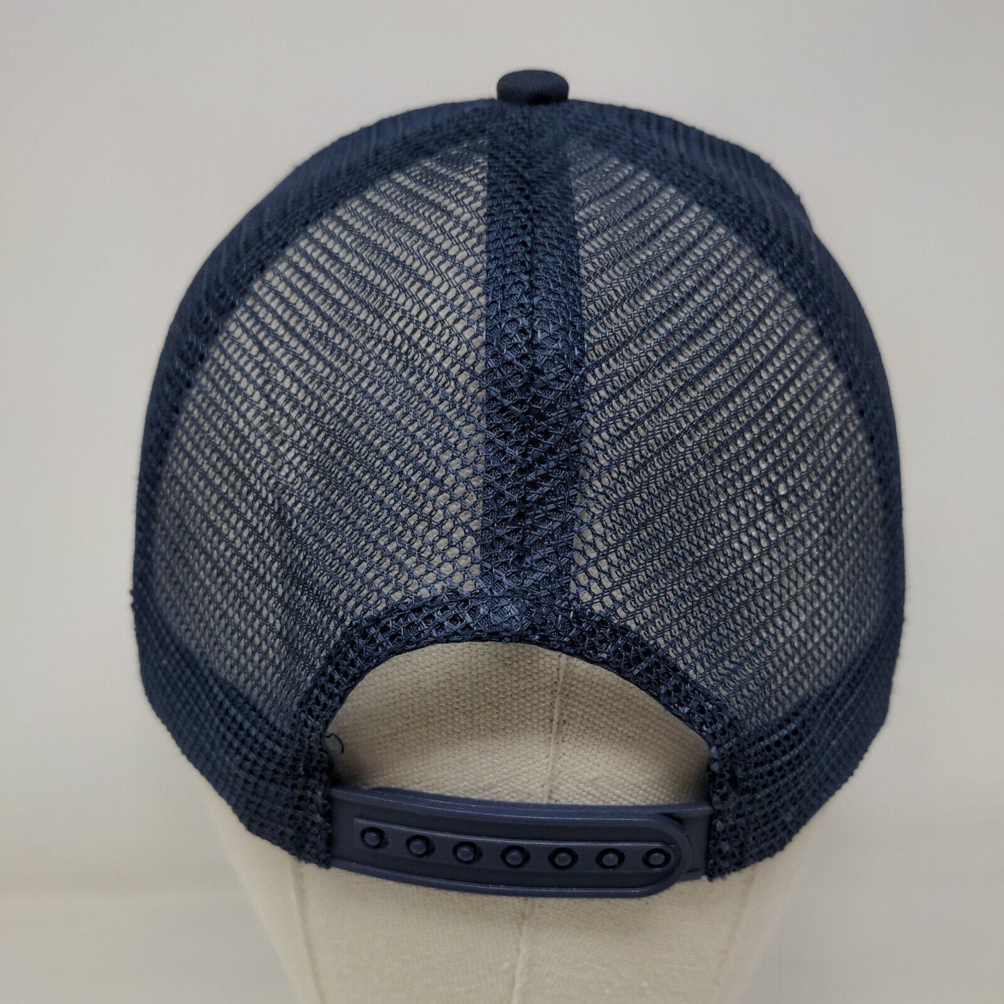 Bud Light Enjoy Responsibly Snapback Trucker Hat Blue OSFM Adjustable Mesh Back