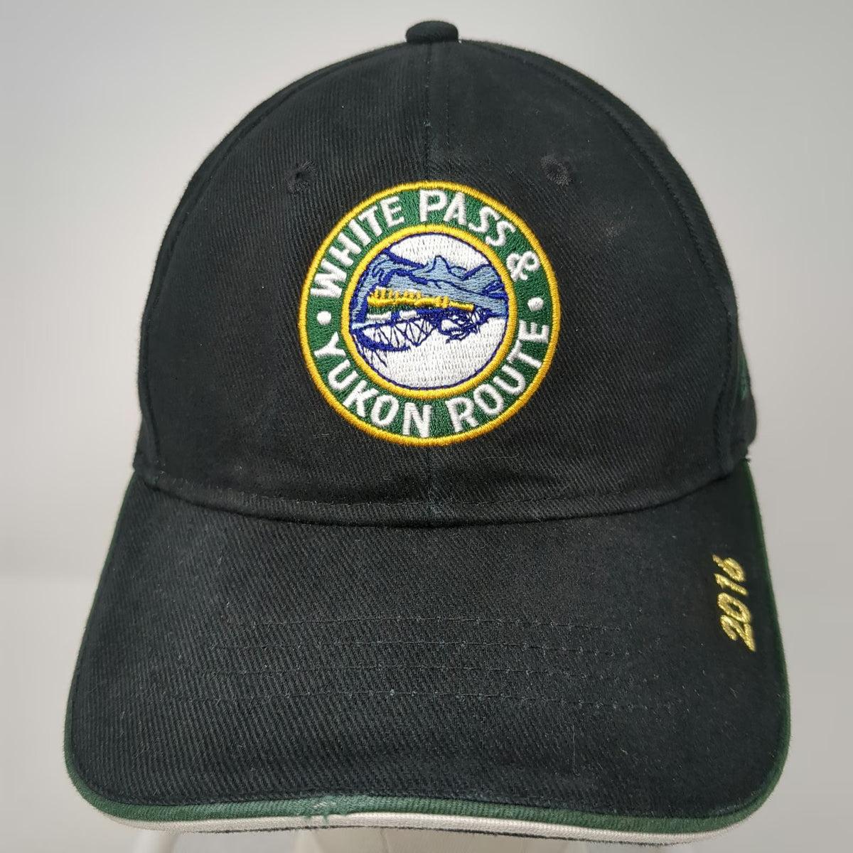 W.P.&Y.R. Baseball Cap Black One Size White Pass & Yukon Route Train Alaska Hat