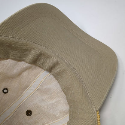 Dorfman Pacific Co Baseball Cap Yellow One Size Straw Textured Strapback Hat