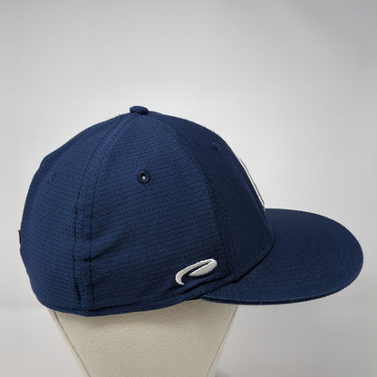 Letter G Logo Fitted Hat Blue S/M Embroidered A-Flex Stretch Pukka