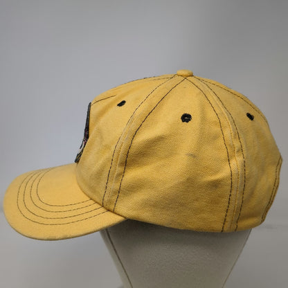 Tommy Hilfiger Baseball Cap Yellow OSFM Expedition Series Leather Strapback Hat