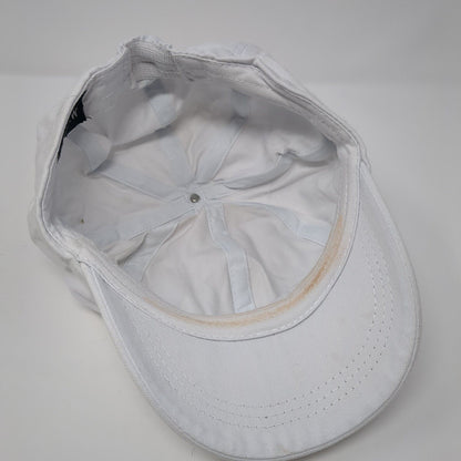 Army Crew Fitted Newsboy Cap White 57cm Stretch Lightweight Blank Cotton