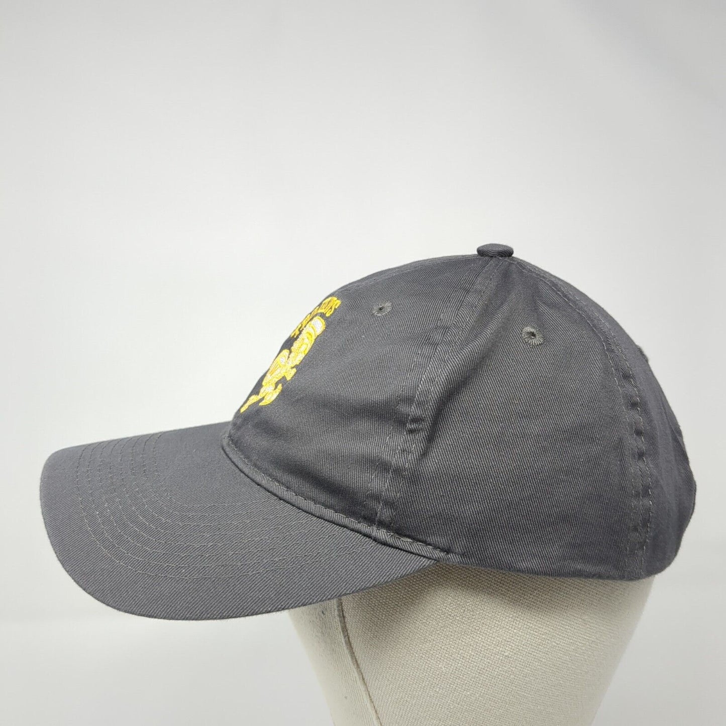 Trojans Strapback Hat Gray One Size Adjustable Embroidered Port & Company Cotton