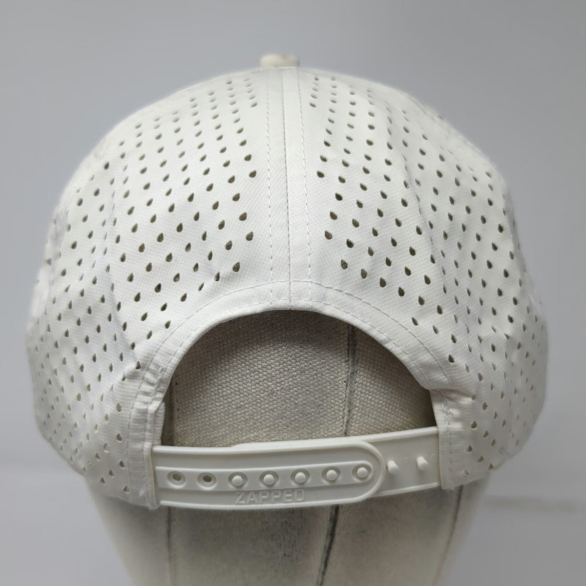 Zapped Blackhawk Trucker Hat Beige One Size Perforated Mesh Rope Jomar Travel