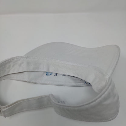 DIRECTV Strapback Sun Visor Hat White OSFM Adjustable Embroidered