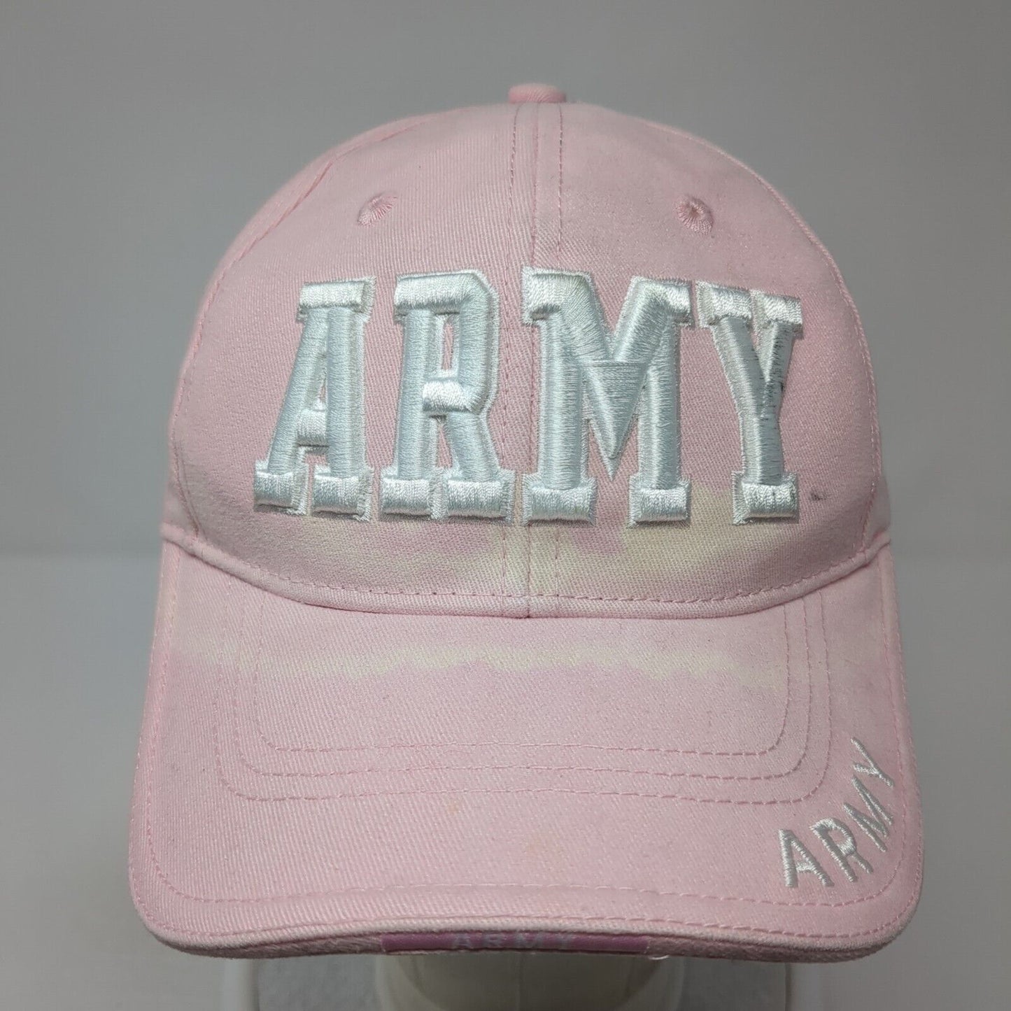 Army Strapback Hat Pink One Size Adjustable Embroidered Rothco 6 Panel