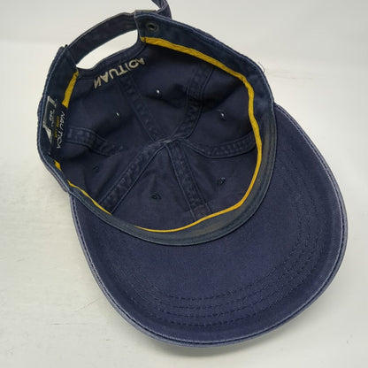 Nautica Baseball Cap Blue One Size Embroidered Sail Logo Slideback Cotton Hat