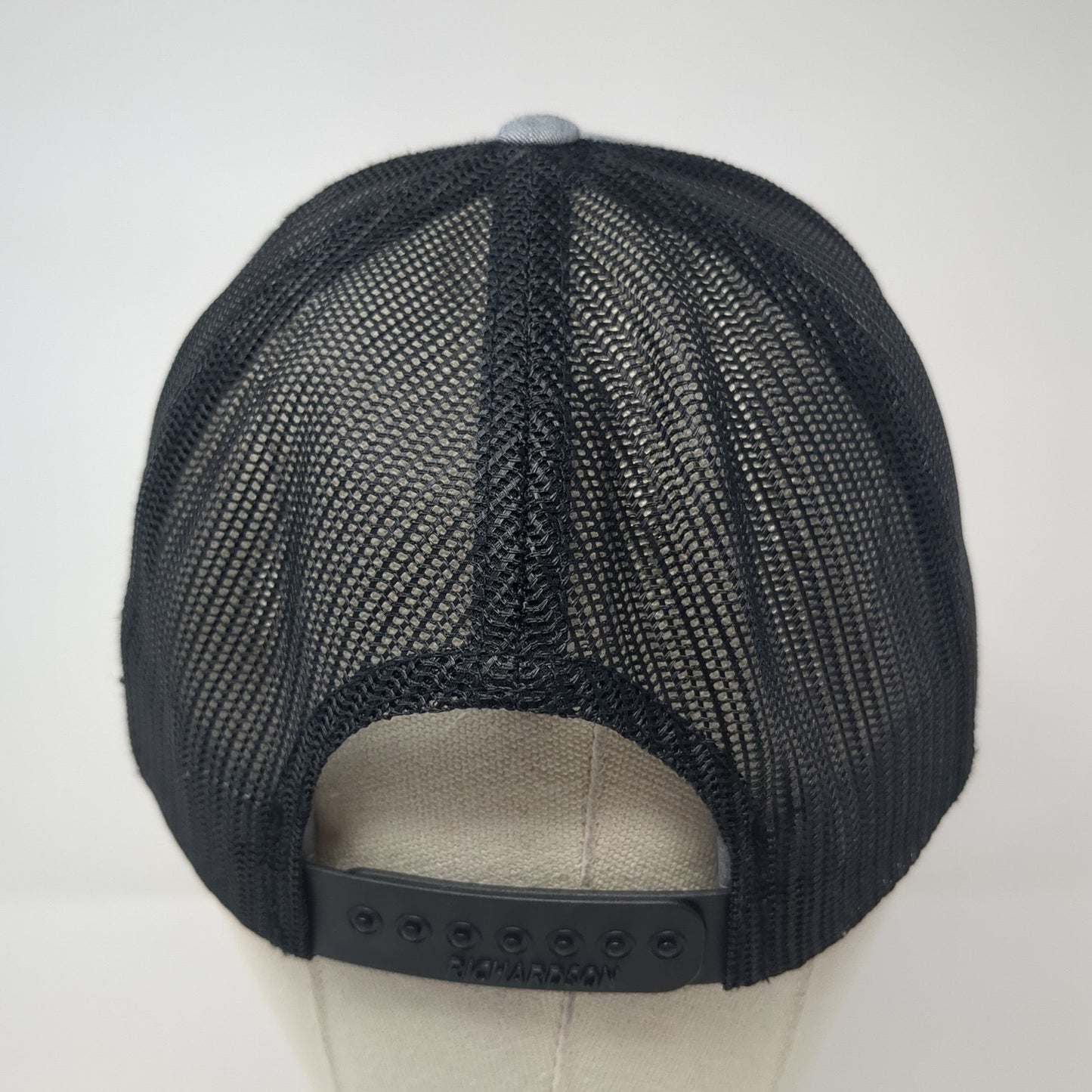 TW Snapback Mesh Back Trucker Hat Gray One Size Embroidered Logo