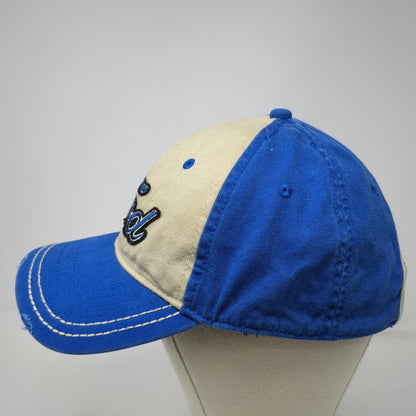 Ford Blue One Size Baseball Cap Slideback Hat Frayed Brim Contrast Stitching