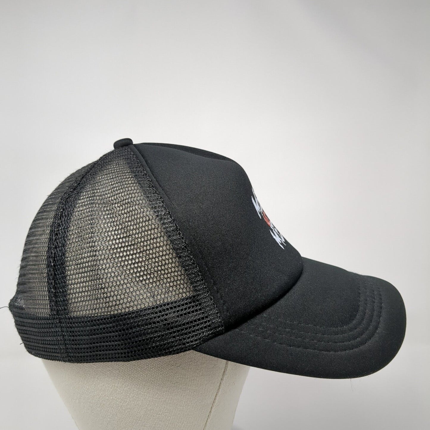 Me Vs Me Snapback Mesh Back Trucker Hat Black One Size Adjustable