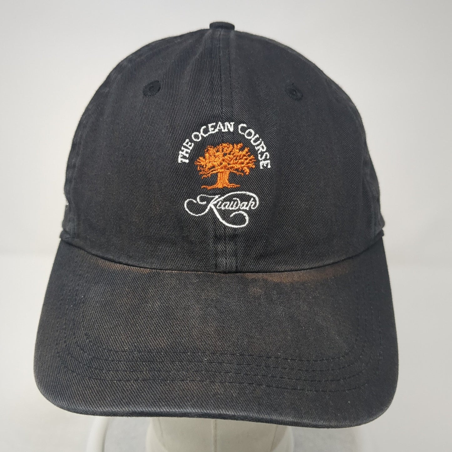 The Ocean Course Kiawah Slideback Hat Black One Size Classic Cut Ahead