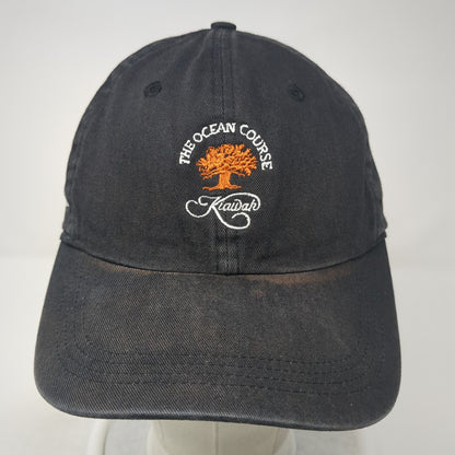 The Ocean Course Kiawah Slideback Hat Black One Size Classic Cut Ahead