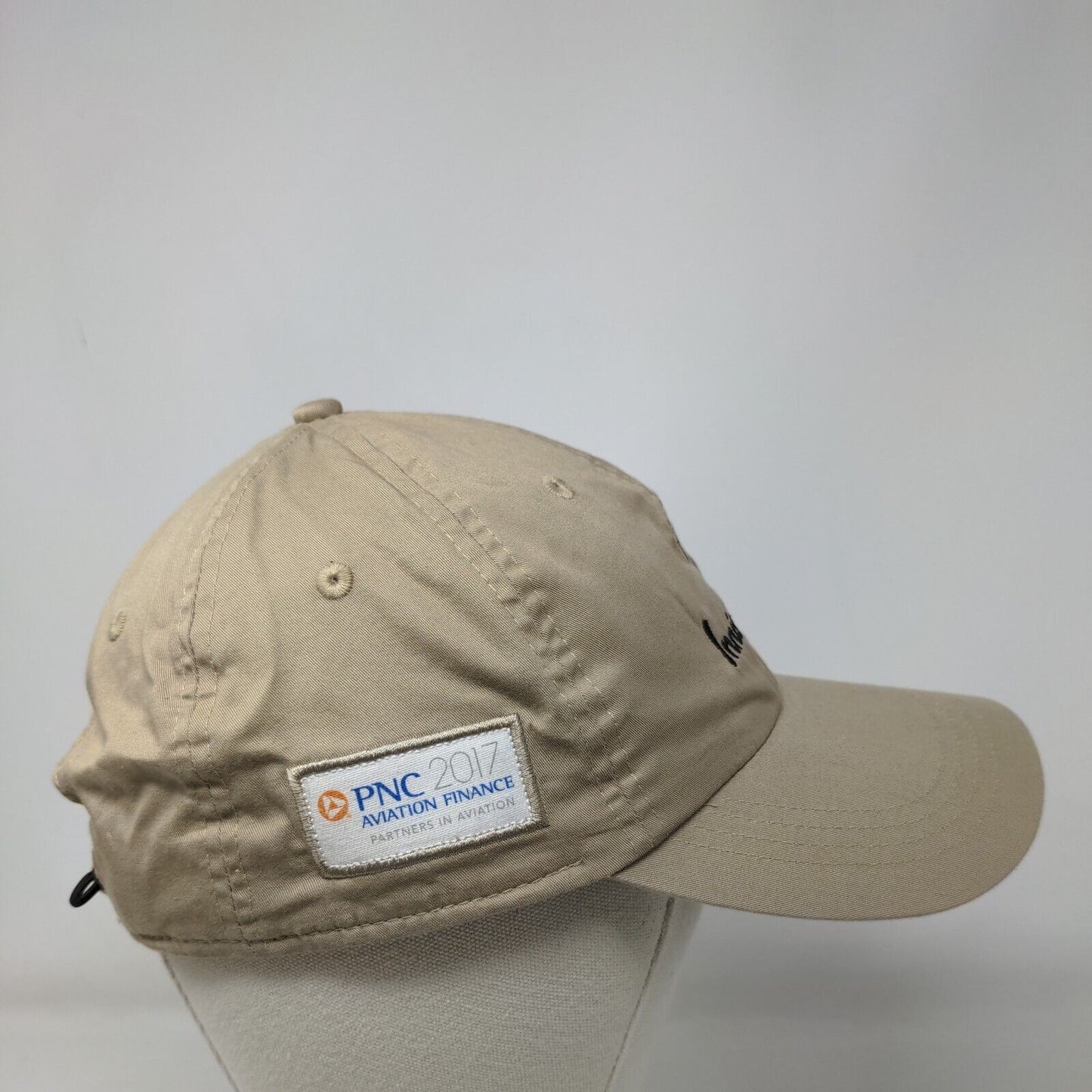 Innisbrook Strapback Hat Tan One Size Classic Cut Embroidered Ahead Lightweight