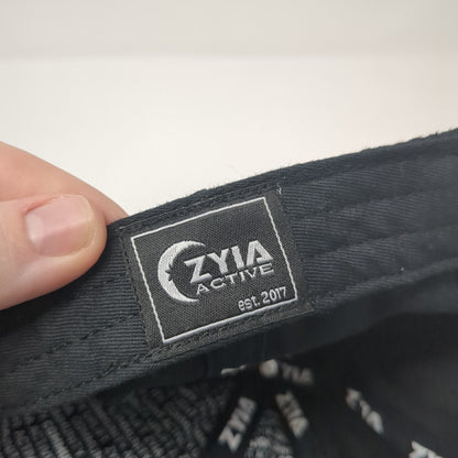 Zyia Active Est. 2017 Slideback Baseball Cap Black OS Adjustable Embroidered