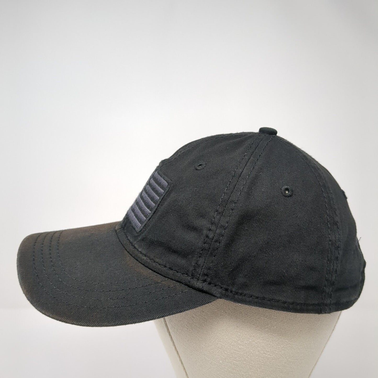 USA Flag Academy Sports+Outdoors Strapback Hat Black OS Adjustable Patriotic